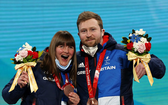 Millie Knight bronze medal winner at the Beijing 2022 Winter Paralympics.